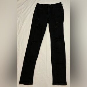 Black Wax Jean brand ripped jeans